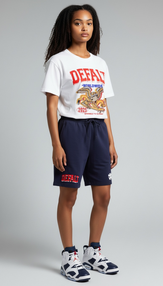 Defalt navy shorts image 1