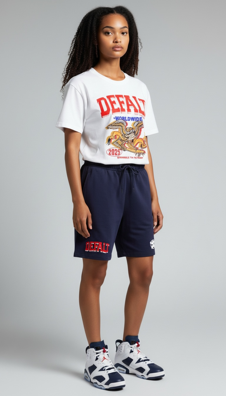 Defalt navy shorts image 1